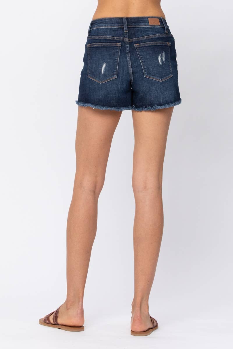 Mid-Rise Camo Patch Shorts (XL Only)