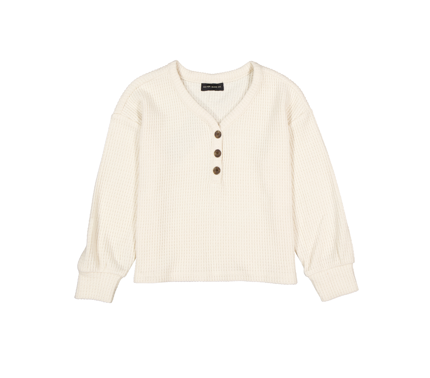 GIRLS L/S SUPER SOFT THERMAL KNIT HENLEY