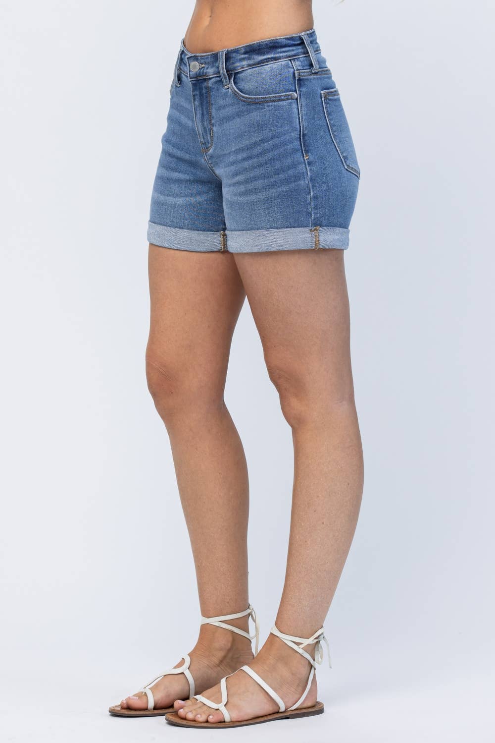 Midrise Cuffed Shorts (XL Only)