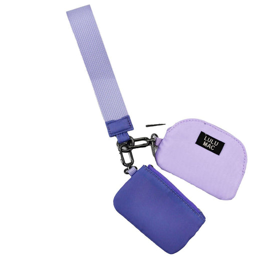 DP-8162 Purple/Lavender Lulu Mac Double Pouch Wristlets